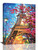 Paris Eiffel Tower Wall Art Paris Pictures Wall Decor Paris Eiffel Tower Canvas Painting Print Artwork Modern Home Decorations Framed for Living room Bedroom Office 12"x16"