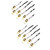 Kisangel Outdoor Survival Whistle 12 Pcs Whistles Loud Emergency Whistle Loud Whistle Survival Whistle Metal Survive Gym Whistle