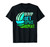 Girls Volleyball Bump Set Spike Repeat Green Blue Teen T-Shirt