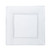 Lillian Tablesettings 10 Count Square Plastic Dinner Plates, 8", Clear