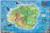Kauai Hawaii Dive & Snorkeling Guide Map Laminated Poster by Franko Maps