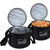 Kingshion Round Insulated Thermal Pie Carrier Slow Cooker Bag,Reusable Insulated Cake Carriers Casserole Carrier Cooler Bags for Potluck,Picnics,Collapsible Lunch bag for Delivery