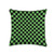 Checkerboard Pattern Picnic Party Checkerboard Pattern Green and Black Check Print Throw Pillow, 16x16, Multicolor