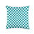 Checkerboard Pattern Picnic Party Checkerboard Pattern White and Green Check Print Throw Pillow, 16x16, Multicolor