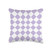 Purple and White Checkerboard Cool Designs Checkerboard Purple and White Checkered Pattern Throw Pillow, 16x16, Multicolor