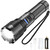 REEMEER Rechargeable Flashlight High Lumens, Zoomable Tactical LED Flashlights, Super Brightest Flashlight, IP65 Waterproof and 5 Modes Handheld Flashlights