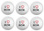 BZANY I Love Mom Mother's Day Golf Balls (6 Pack)