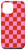 iPhone 14 Pro Max Cute Pink and Red Checkered Checkerboard Pattern Case