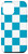 iPhone 15 Plus Light Blue and White Classic Checkered Big Checkerboard Case