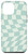 iPhone 15 Plus 'Mint Swirl' Wavy Checkerboard Seafoam Green Checkered Case