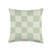 Light Sage Green Checkerboard Cool Designs Light Sage Green Checkered Checkerboard Pattern Throw Pillow, 16x16, Multicolor