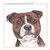 Maturi Blank Greeting Card with Water Color Staffordshire Bull Terrier Dog Image