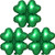 St. Patrick's Day Balloons Four-leaf Clover Balloons Four Leaf Foil Balloons for St. Patrick's Day Party Decorations St. Patrick's Day Themed Party St. Patrick's Day Decorations Decor Supplies 3pcs