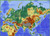 Gifts Delight Laminated 33x24 Poster: Thematic Map - Map of Eurasia MAP3