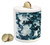 Ambesonne Marble Piggy Bank, Unusual Gemstone Onyx Rock Nature Pattern with Vintage Paintbrush Effects, Printed Ceramic Coin Bank Money Box for Cash Saving, Slate Blue Pearl