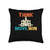 Checkmate King Bishop Queen Checkerboard Think Move Win Chess Master Club Throw Pillow, 16x16, Multicolor