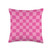 Checkered pink Checkerboard Blush Pink Pattern Throw Pillow, 16x16, Multicolor