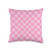 Checkered pink Checkerboard Blush Pink Pattern Throw Pillow, 16x16, Multicolor