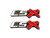2 pcs LSX Emblem Badge 3D Self-adhesive Nameplate Sticker Replacement for Chevy Camaro Corvette LS LT ZL SS Silverado (Chrome red)