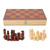 Wooden Chess Set, Folding Chess Board, Handmade Portable Travel Chess Game Set with Game Pieces Storage Slots, Beginner Chess Set for Kids and Adults