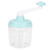 Egg Whisk, Manual Egg Beater with Container Food Grade Plastic Hand Crank Push Whisk Blender Milk Frother 1200ml