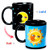 JOEJISN Color Changing Mug Heat Changing Mug Heat Sensitive Mug Heat Reveal Ceramic Coffee Mugs Funny Coffee Mug Tea Mugs & Coffee Cups Comes in a Fun Gift Box, Moon And Sun
