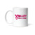 Gift Volleyball for Breast Cancer Awareness Pink Ribbon Volley for a Cure 11oz 15oz White Coffee Mug