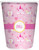 RNK Shops Personalized Princess Carriage Waste Basket - Single Sided (White)