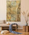 Ambesonne World Map Tapestry, Collage with Antique Old World Maps Vintage Group of Civilization, Wall Hanging for Bedroom Living Room Dorm Decor, 40" X 60", Pastel Beige
