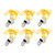VANZACK 12pcs Metal Whistle Emergency Whistle Loud Whistle Survival Whistle Stainless Steel