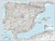 National Geographic Maps: Spain and Portugal Wall Map - Compact - 21.5 x 16.25 inches - Front Lamination