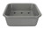 Creative Co-op Square Enameled Grey Tray Soap Dish,