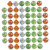 ERINGOGO 100pcs Marbles Child Checkered Glass Decorations