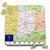 3dRose Image of Topographic Map of Indiana and State Flag - Puzzle, 10 by 10-inch (pzl_291403_2)