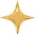 Qualatex 36" Gold Starpoint Foil Balloon
