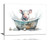 Funny Pig Bathroom Decor Wall Art Farmhouse Rustic Pig Bathtub Pictures Wall Decor Country Bathroom Sign Canvas Print Painting Framed Artwork Modern Home Decorations For Toilet 16"x12"
