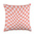 Cool Checkered Designs by LOU Classic Checker Checkerboard Wavy Pastel Pink Throw Pillow, 18x18, Multicolor