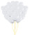 PMU Heart Shaped Balloons 15 Inch PartyTex Premium Diamond Clear Latex Pkg/25