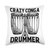Conga Player & Conga Drummer Player Drums-Crazy Conga Drummer Throw Pillow, 18x18, Multicolor