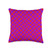 Cool Checkered Designs by LOU Purple and Red Wavy Checker Checkerboard Pattern Throw Pillow, 16x16, Multicolor