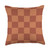 Terracotta Checkerboard Cool Designs Terracotta Checkered Checkerboard Pattern Throw Pillow, 18x18, Multicolor