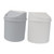 Cabilock 2Pcs Garbage can Mini Bedside Table car trashcans Trash bin for car Mini Office Trash can Kitchen Trash can Vanity Trash can Countertop Wastebasket Rubbish Can Swing Lid Trash Can