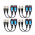 Xenocam 5MP Split Joint Mini CCTV BNC HD-CVI/TVI/CVBS/AHD Passive Video Balun Transceiver 4 Pairs