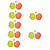 Vaguelly 3 Sets Sticky Palm Racket Kids Interactive Toy Sucker Toy Paddle Catch Games Toy Paddle Throw Catch Game and Mitt Toy Catch and Stick Toss Game Toys Parent-Child Racket Abs Outdoor