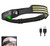 Sensor Headlamp COB LED Head Lamp Flashlight USB Rechargeable Head Torch 5 Lighting Modes Head Light (COB 3 White)