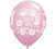 It's a Girl Buttons & Bows Latex Balloons Qualatex 11-Inch 25 Per Pack