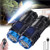 Baawner Flashlight, Three-Eyed Monster Mini Flashlight, German Three-Eyed Monster Mini Flash Super Power Flashlight, Pocket Flashlight with Clip, Three-Eyed Monster Mini Flashlight (Black*2)