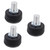 BESPORTBLE 3pcs Roller Skates Brake Skating Toe Stopper Roller Skate Plugs Roller Skates Toe Stops Plugs Roller Skate Rear Stopper Skate Brakes Roller Toe Guards Guard Plate Replace Rubber
