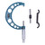 0.01mm Metric Gauge Outside Micrometer Stainless Steel High Accuracy Thickness Measuring Tool for Measuring Length,Diameter and Thickness (75-100mm)