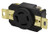 AC WORKS [FML1420R] 20-Amp, 125/250-Volt, NEMA L14-20R Flush Mounting Locking Industrial Grade Receptacle